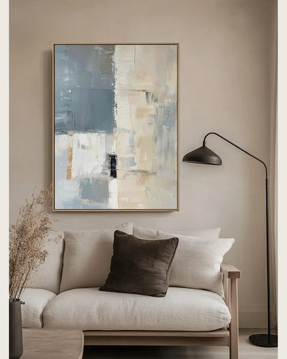 Beige Minimalist Canvas Art No.007
