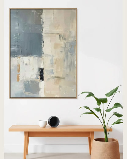 Beige Minimalist Canvas Art No.007