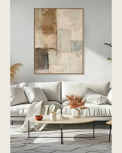 Beige Minimalist Wall Art No.006