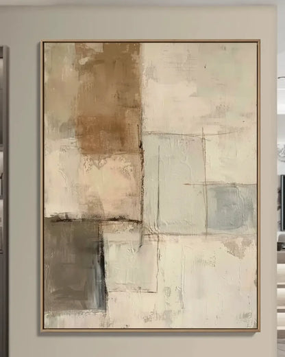 Beige Minimalist Wall Art No.006