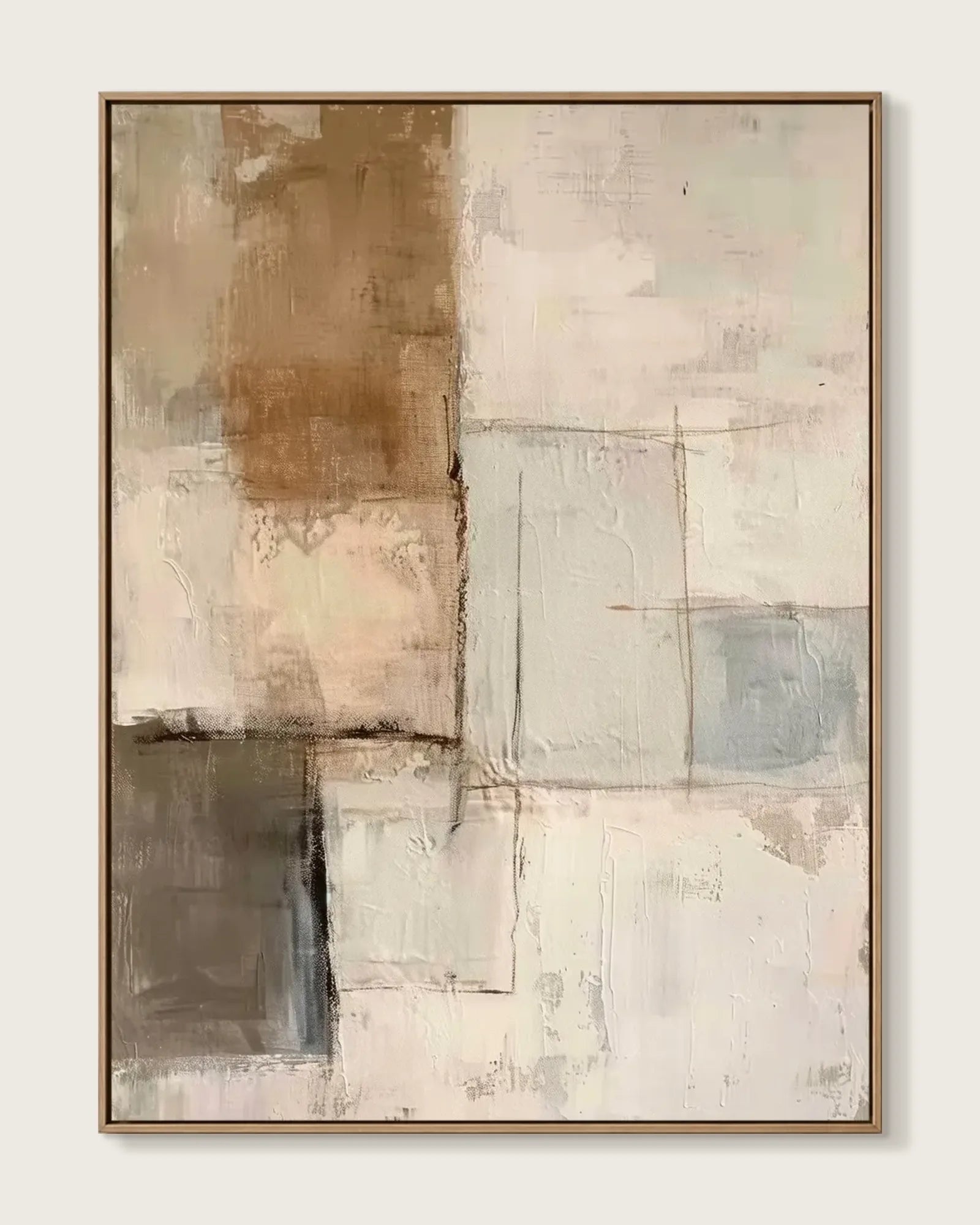 Beige Minimalist Wall Art No.006