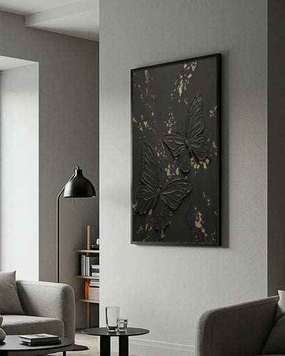 Black Butterfly Canvas Art No.091