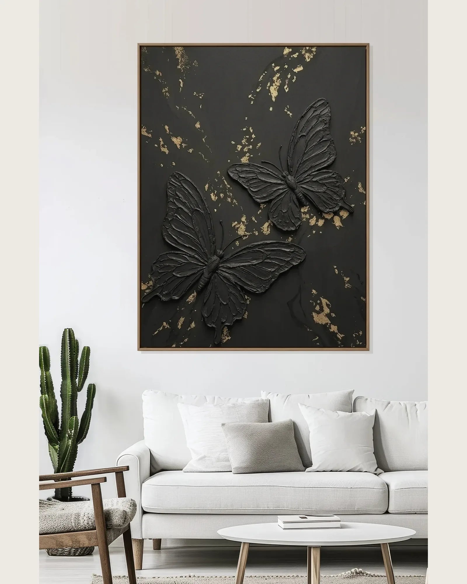 Black Butterfly Canvas Art No.091