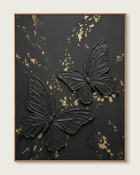 Black Butterfly Canvas Art No.091