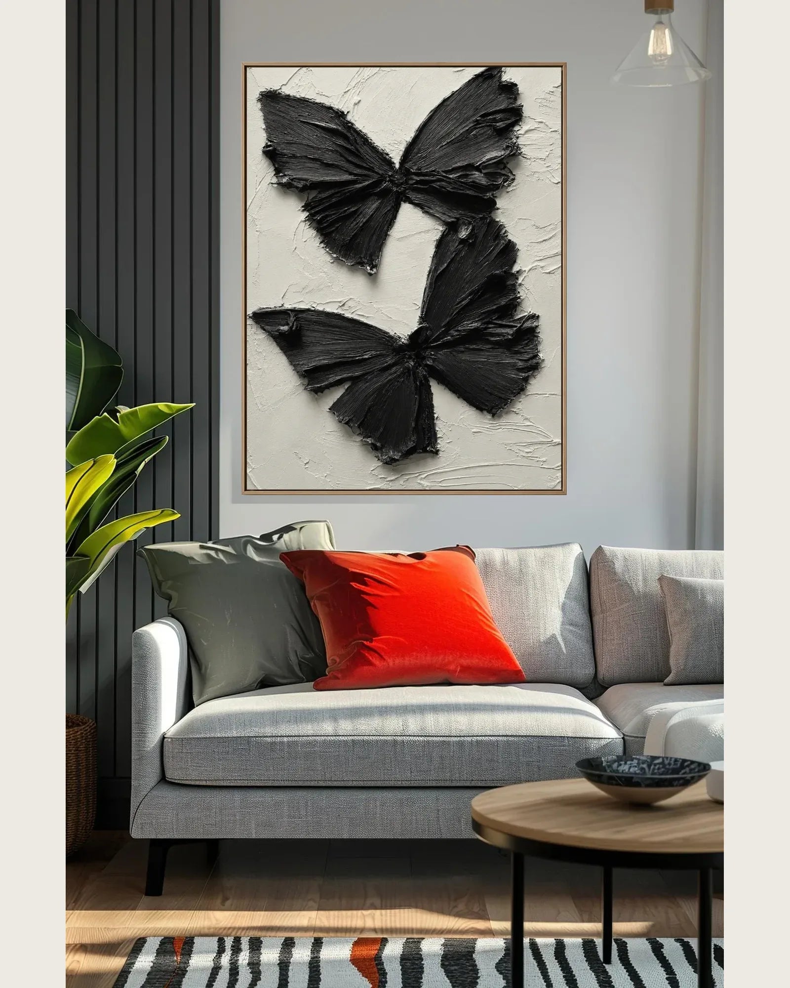 Black Butterfly Canvas Painting No.094