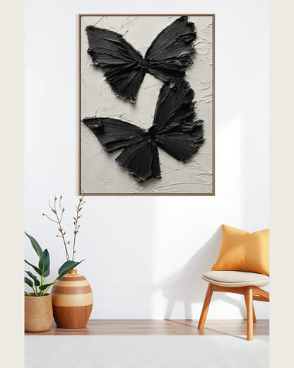 Black Butterfly Canvas Painting No.094