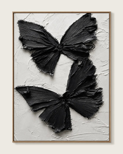 Black Butterfly Canvas Painting No.094