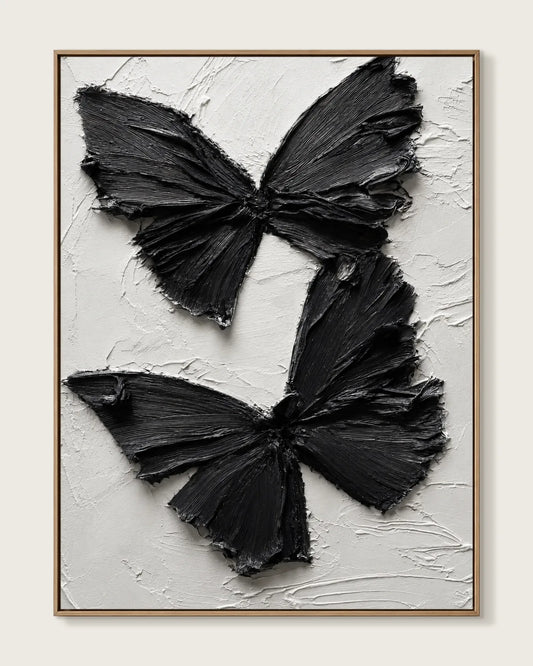 Black Butterfly Canvas Painting No.094