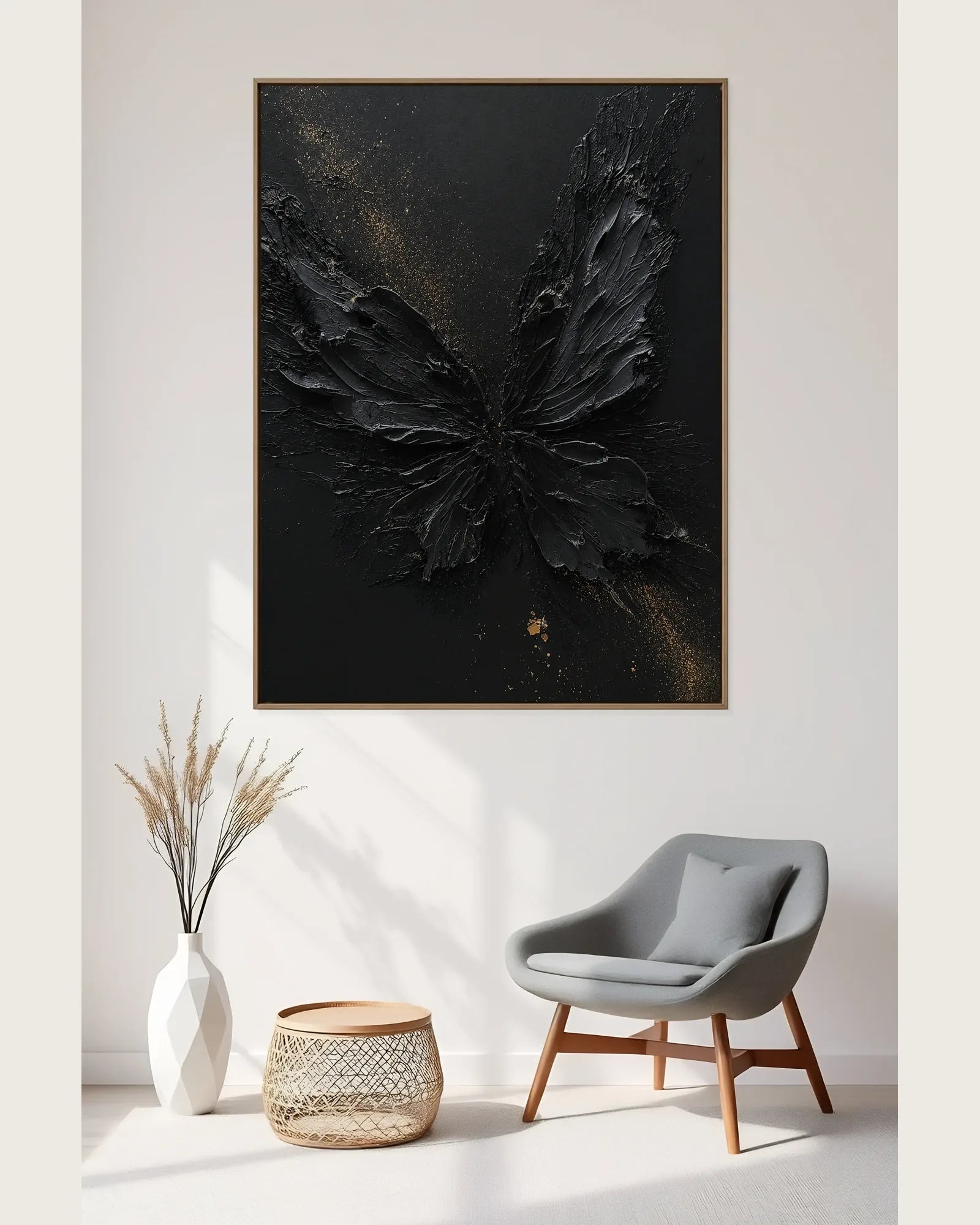 Black Butterfly Painting No.095