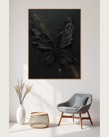 Black Butterfly Painting No.095