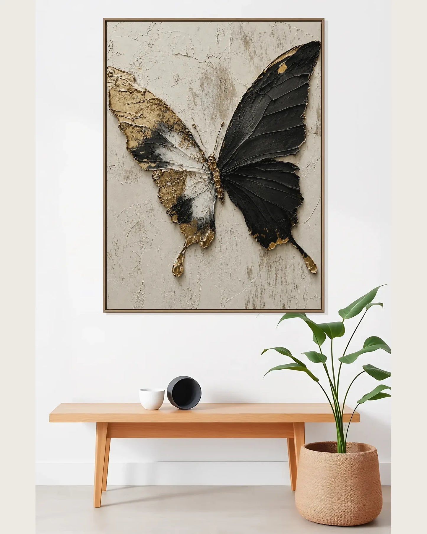 Black Butterfly Texture Artwork No.098