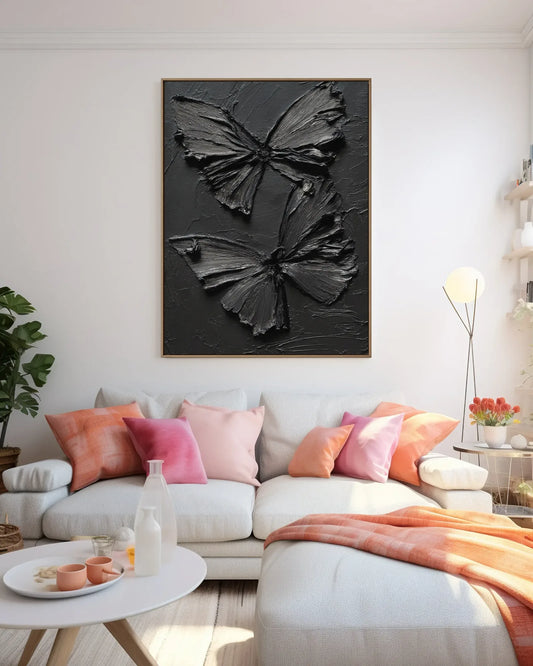 Black Butterfly Wall Decor No.093