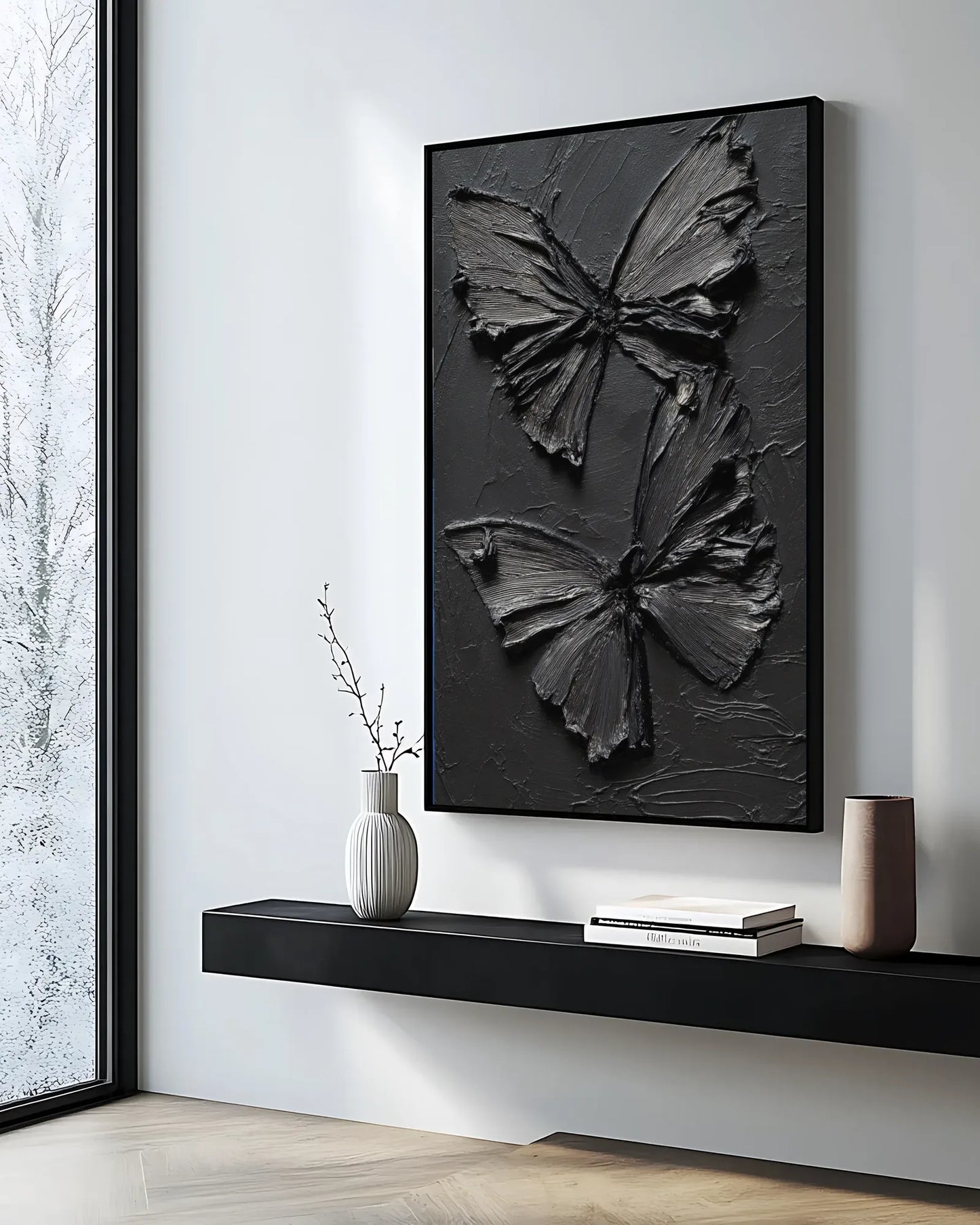 Black Butterfly Wall Decor No.093