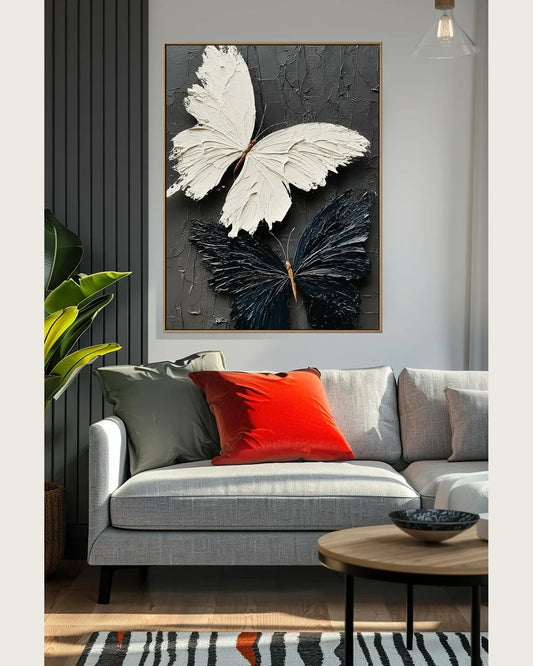 Black And White Butterfly Artwork No.102