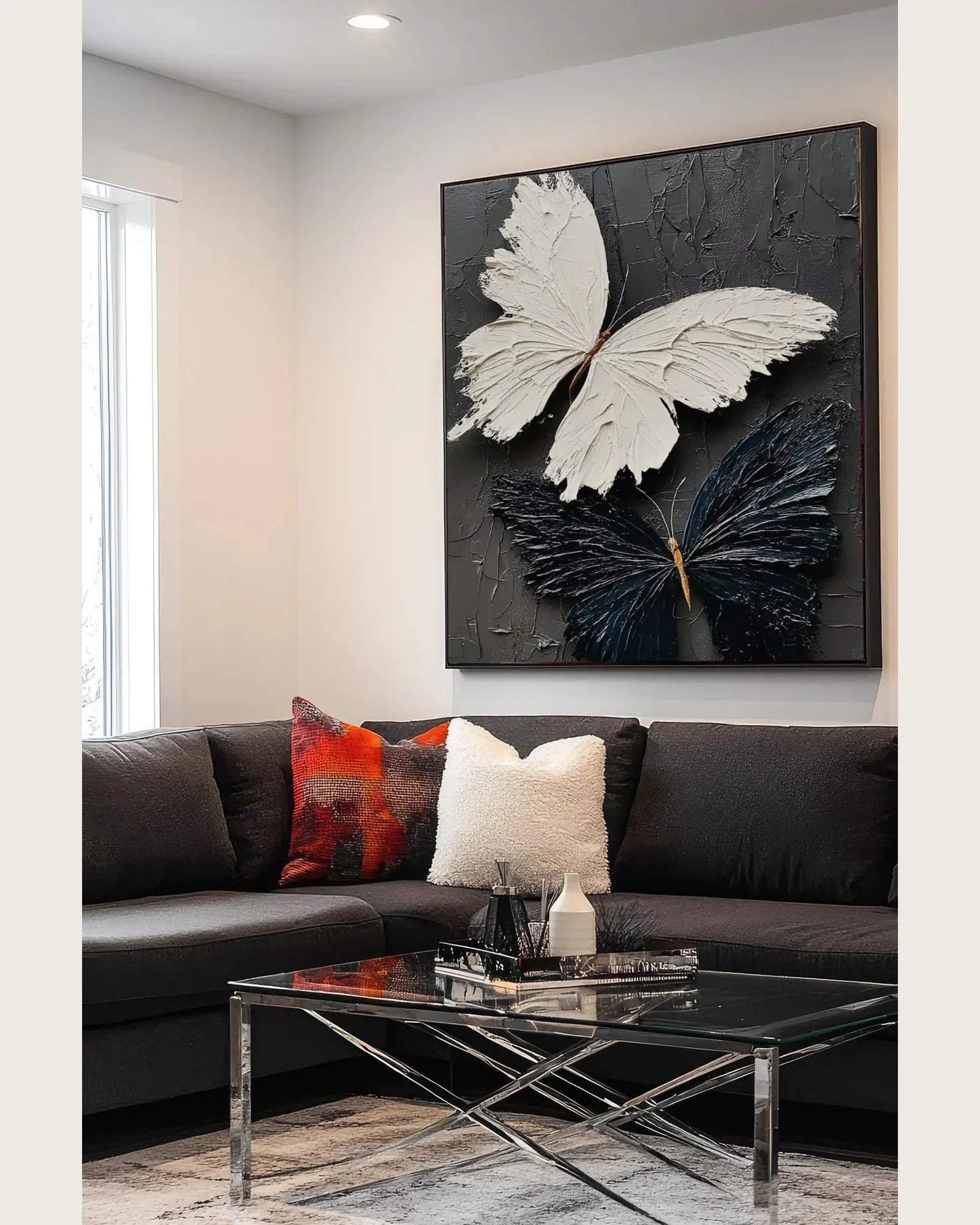 Black And White Butterfly Artwork No.102