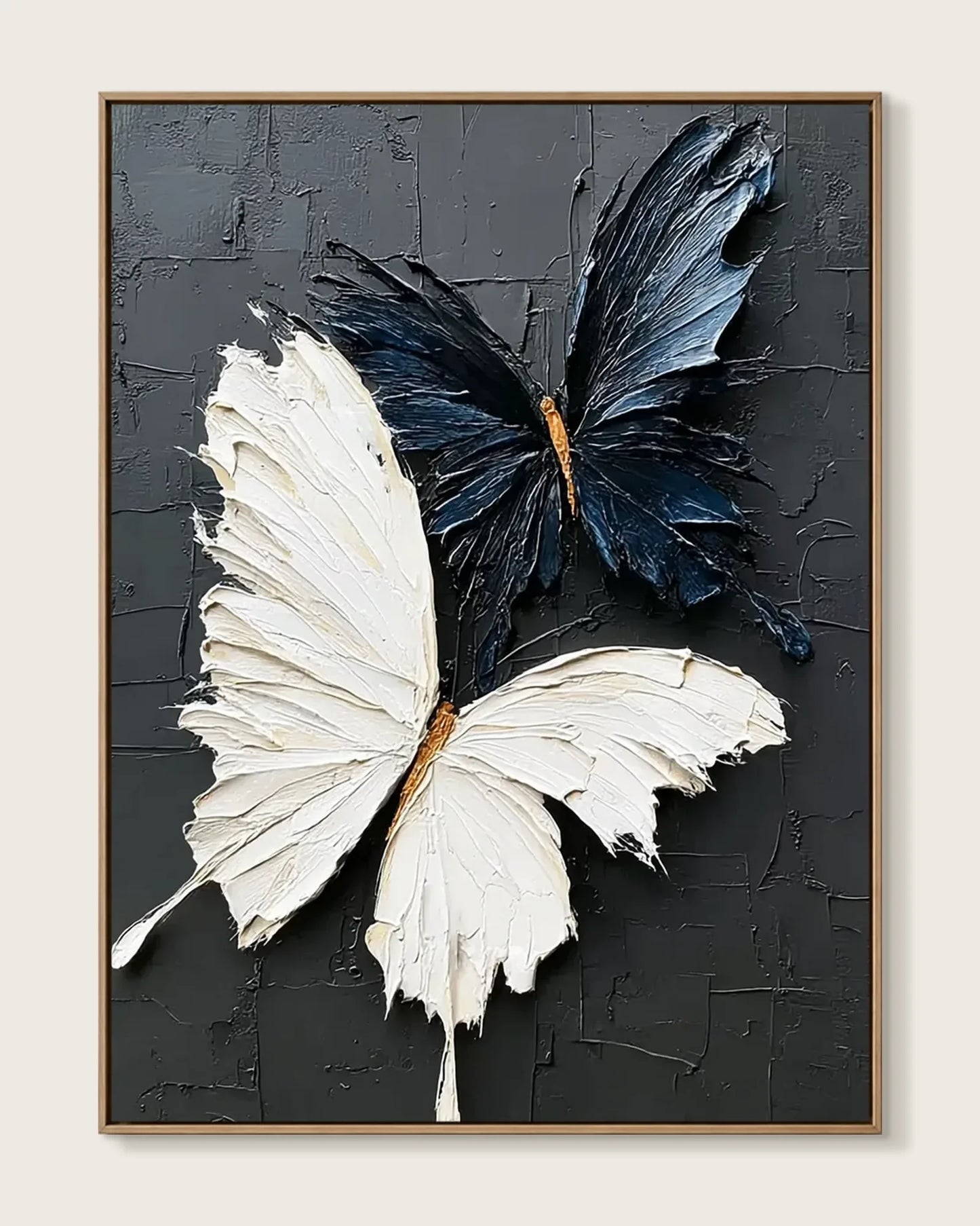 Black And White Butterfly Canvas Art No.101