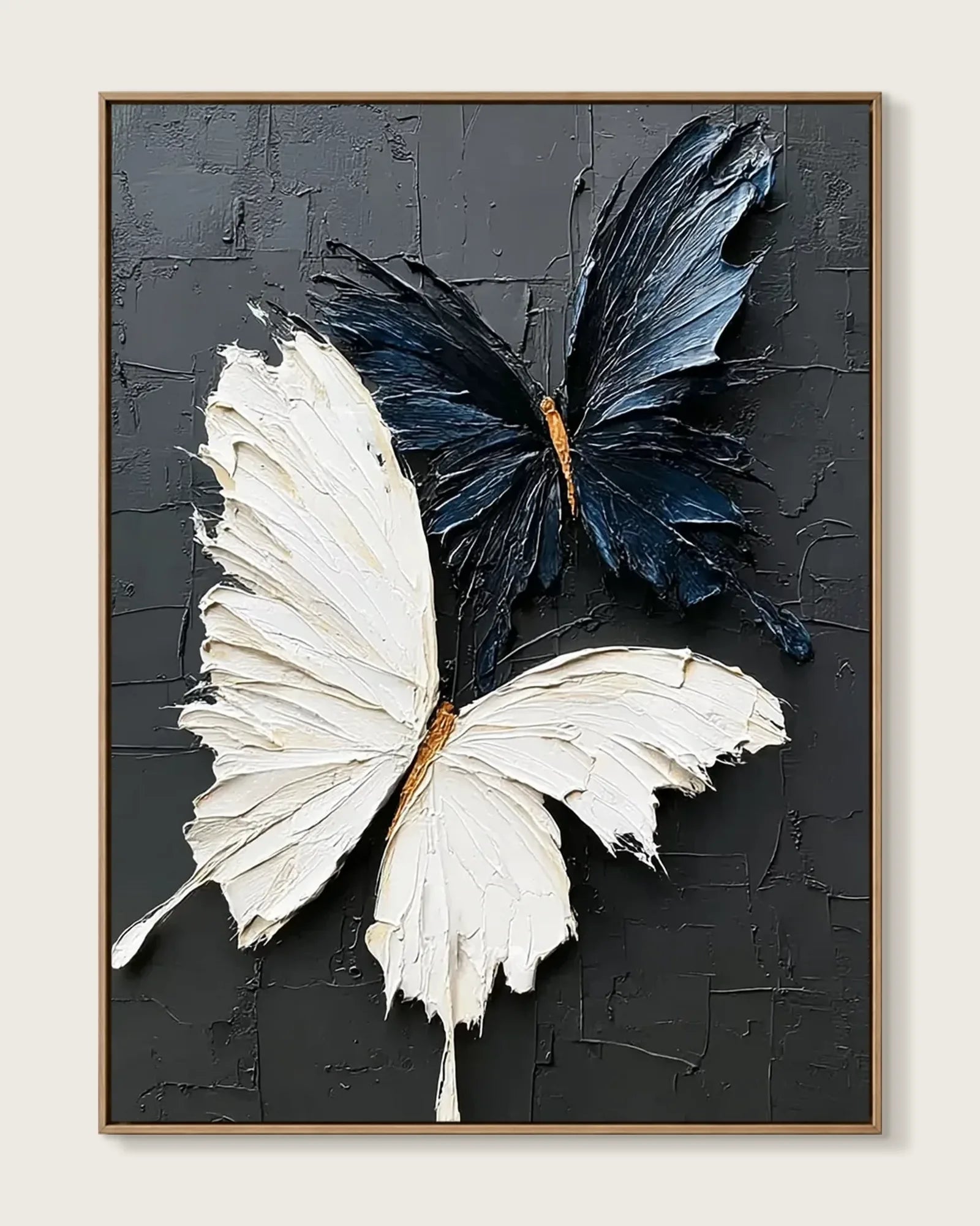 Black And White Butterfly Canvas Art No.101