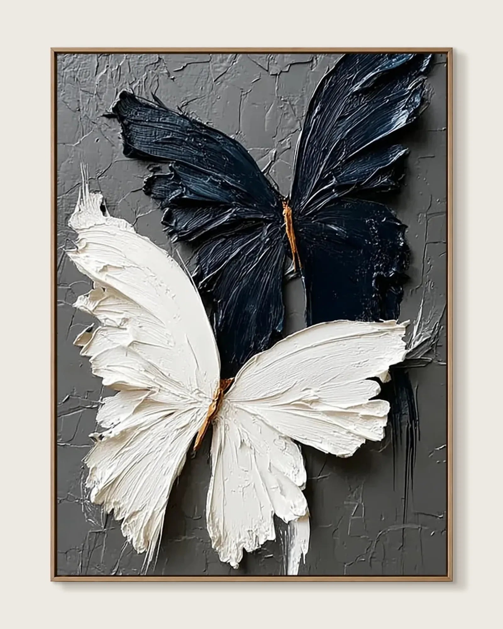 Black And White Butterfly Painting No.105