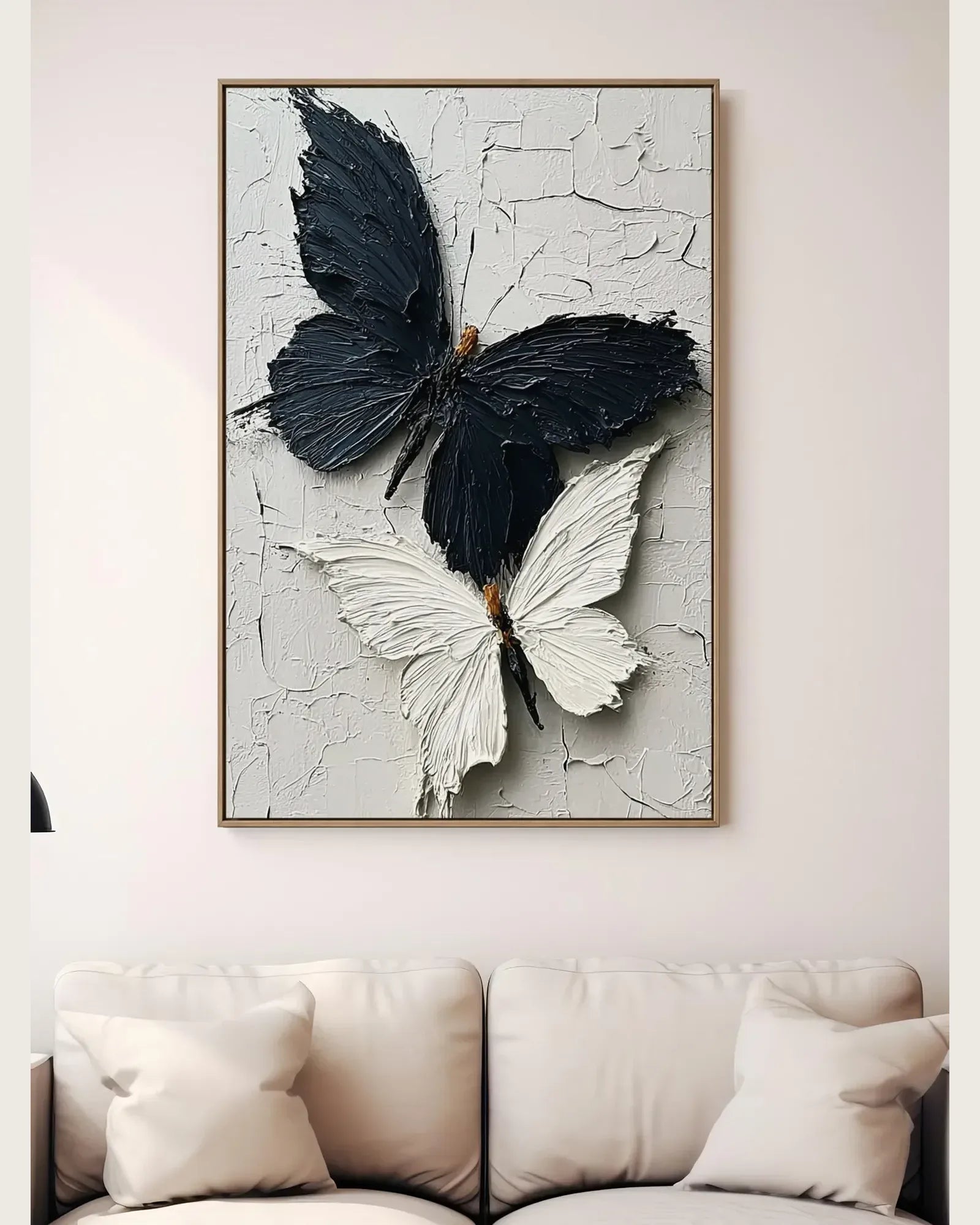 Black And White Butterfly Texture Artwork No.108