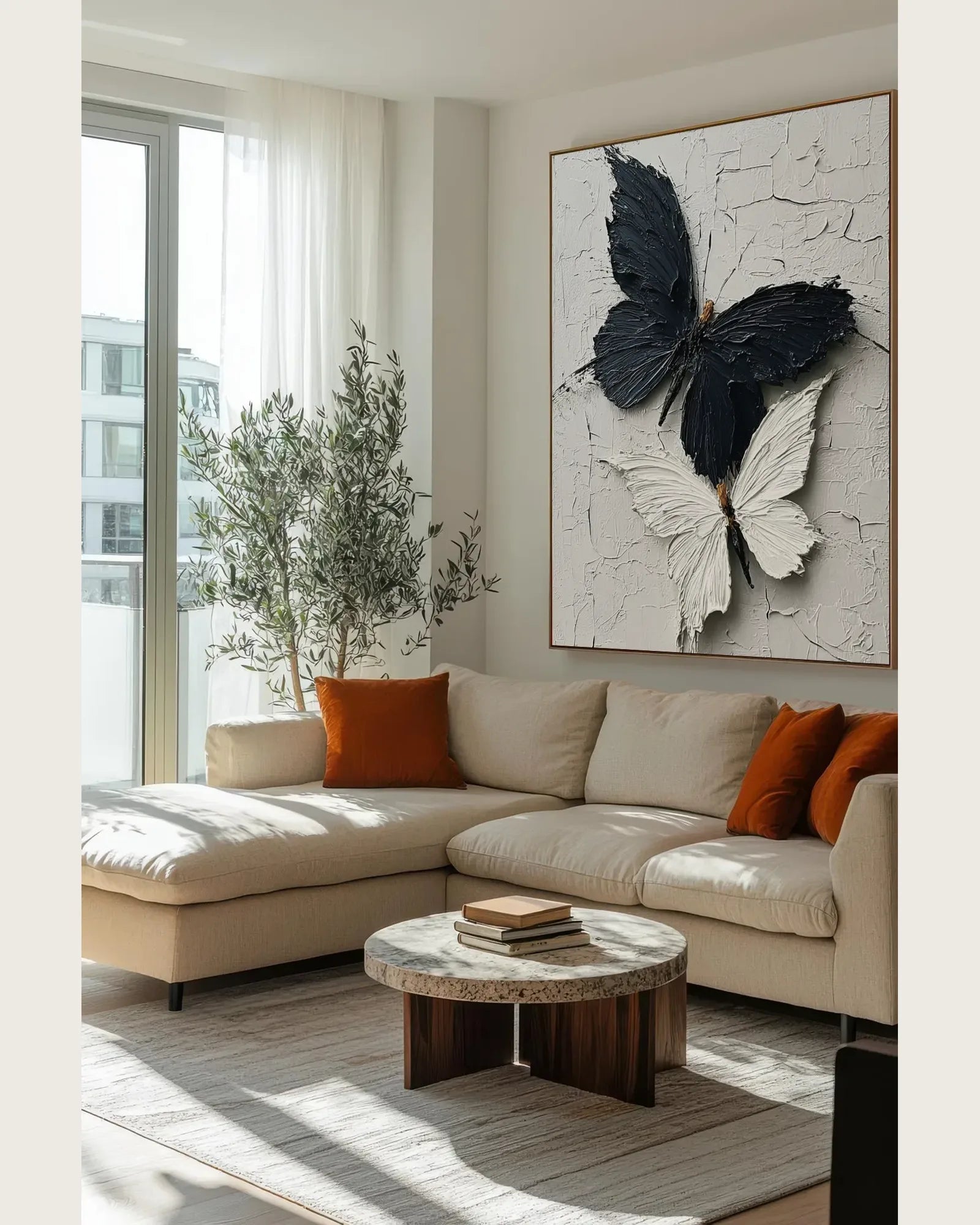 Black And White Butterfly Texture Artwork No.108
