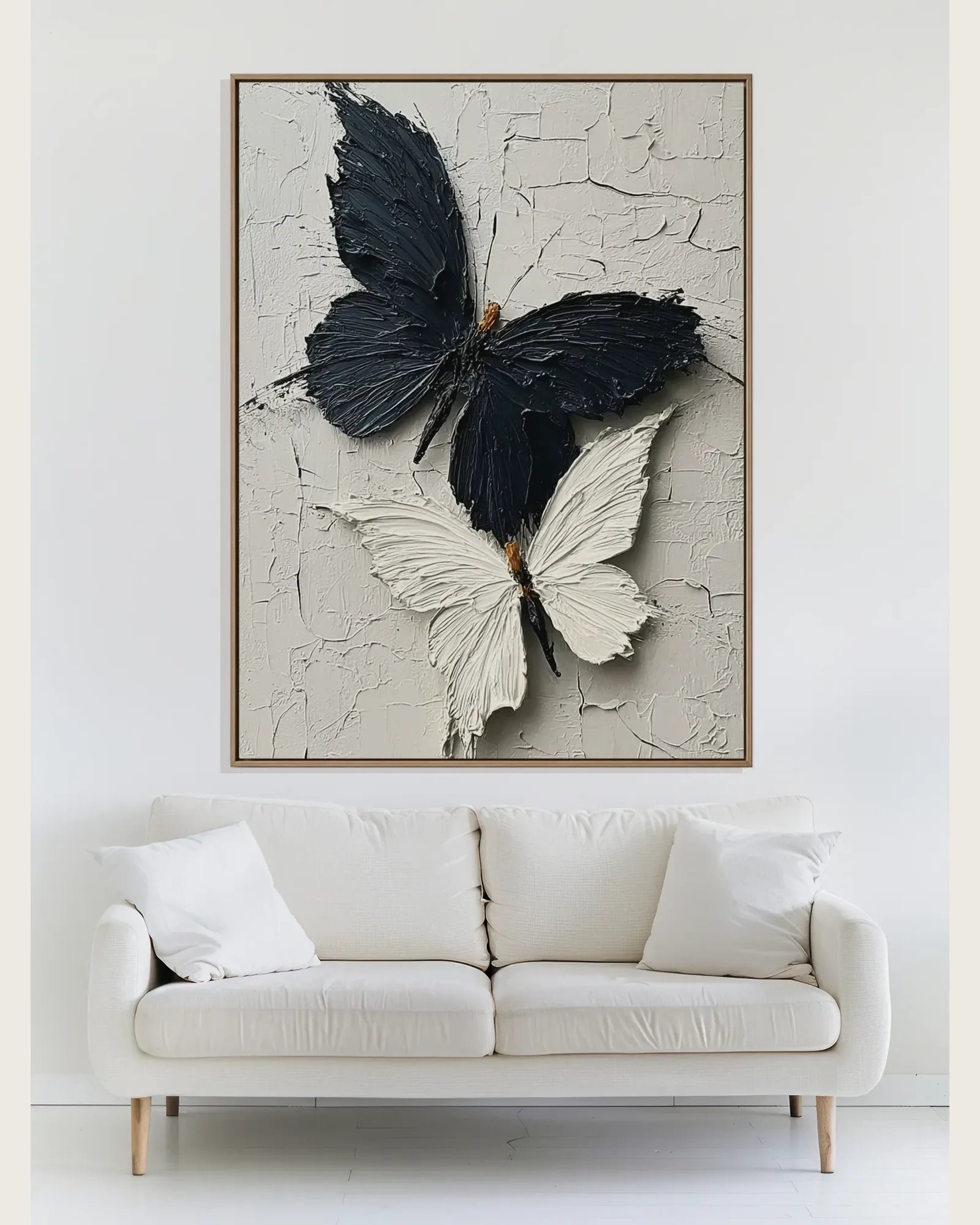 Black And White Butterfly Texture Artwork No.108