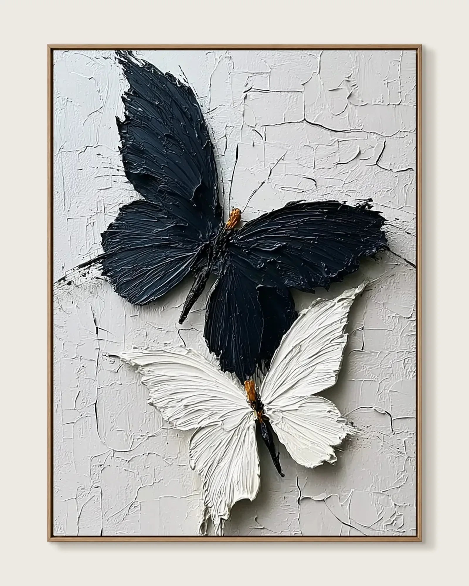 Black And White Butterfly Texture Artwork No.108