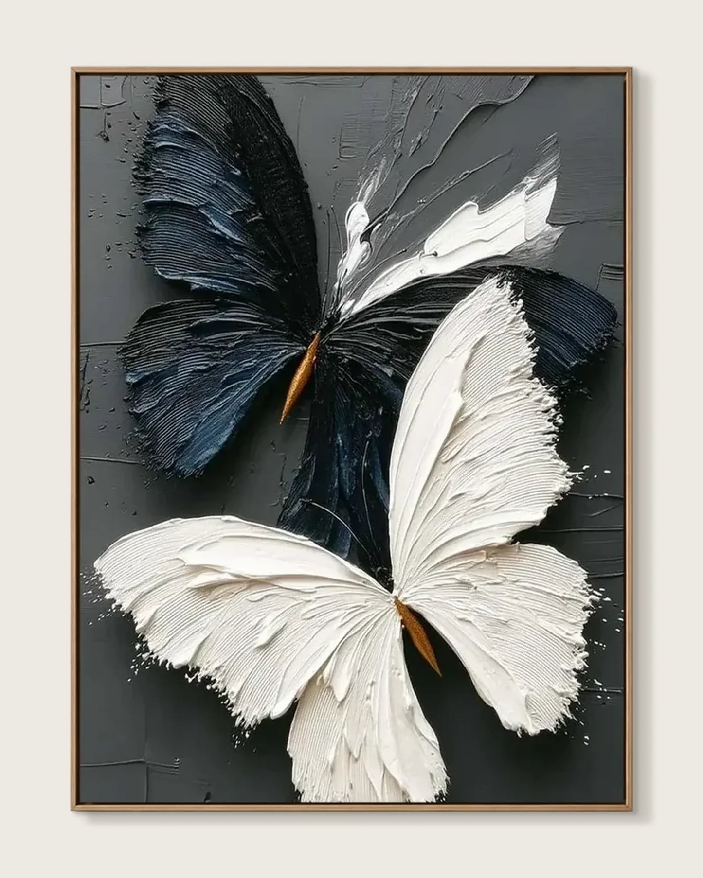Black And White Butterfly Wall Art No.100