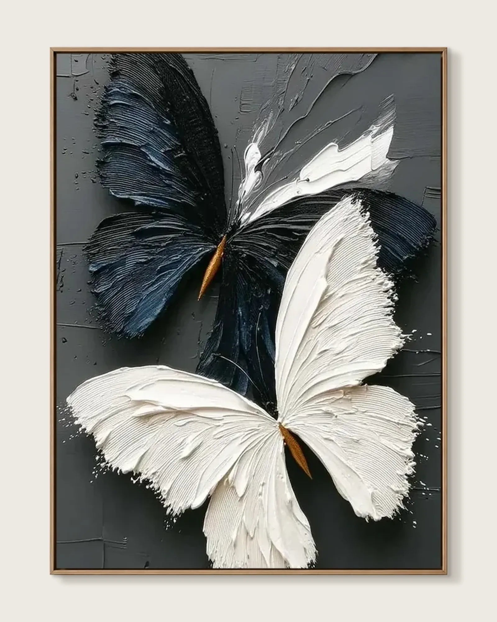 Black And White Butterfly Wall Art No.100