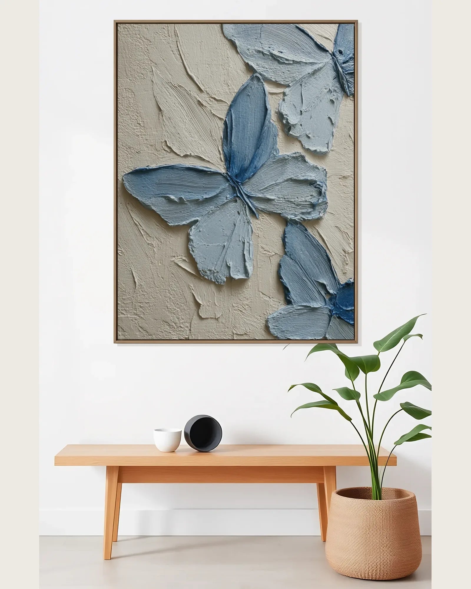 Blue Butterfly Canvas Art No.131