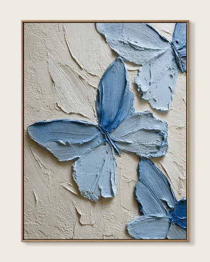 Blue Butterfly Canvas Art No.131