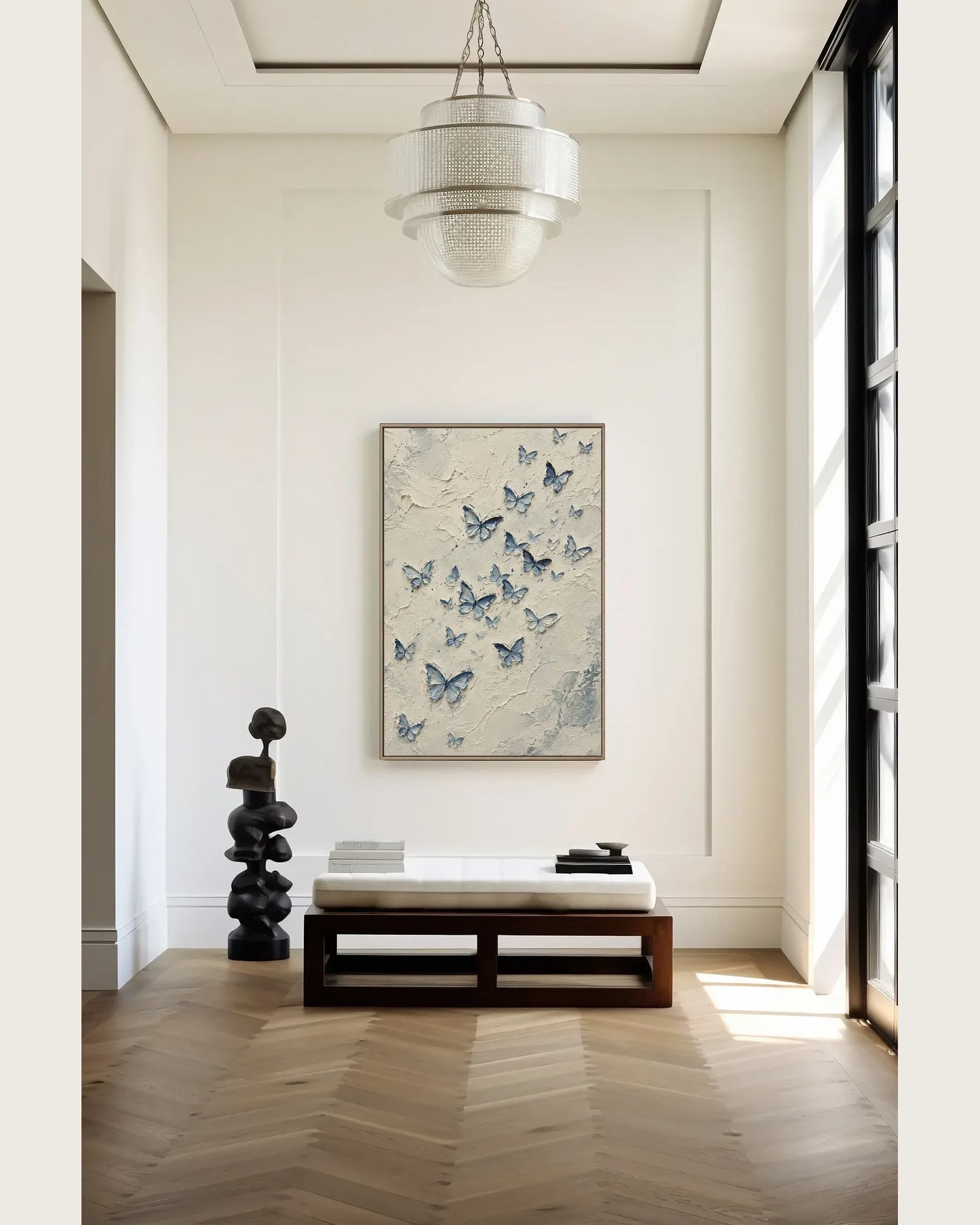 Blue Butterfly Canvas Painting No.134