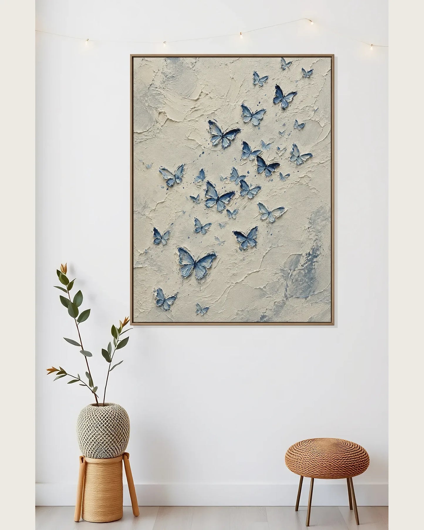 Blue Butterfly Canvas Painting No.134