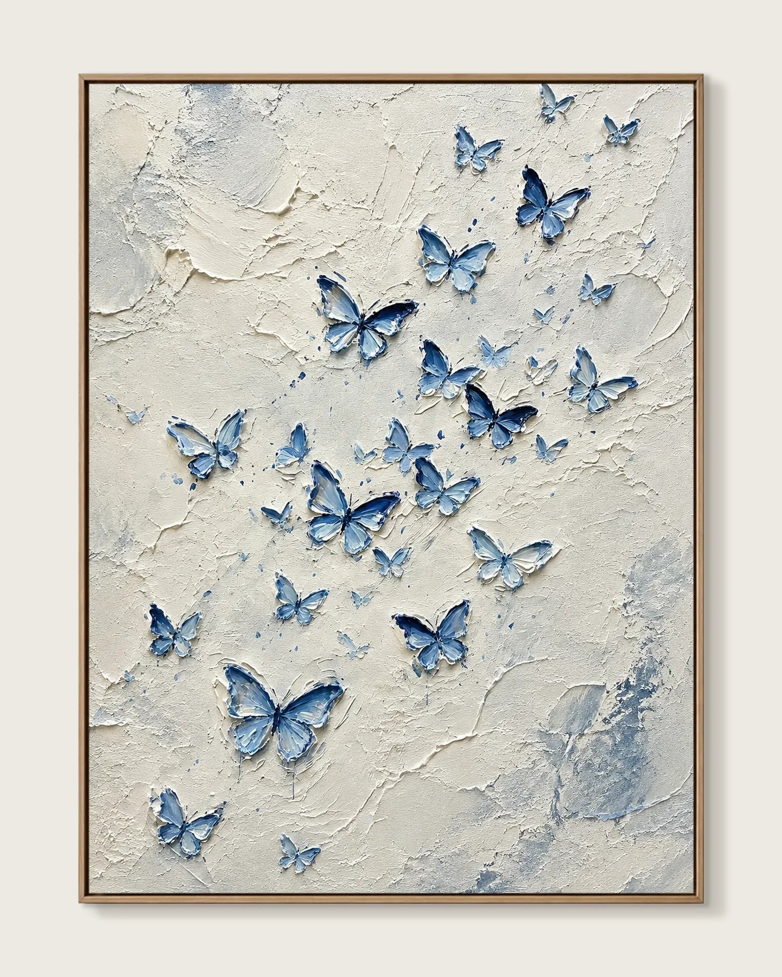 Blue Butterfly Canvas Painting No.134