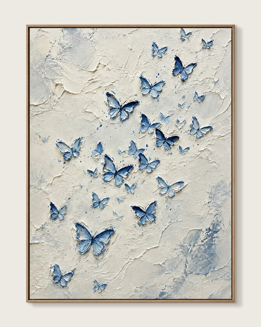 Blue Butterfly Canvas Painting No.134