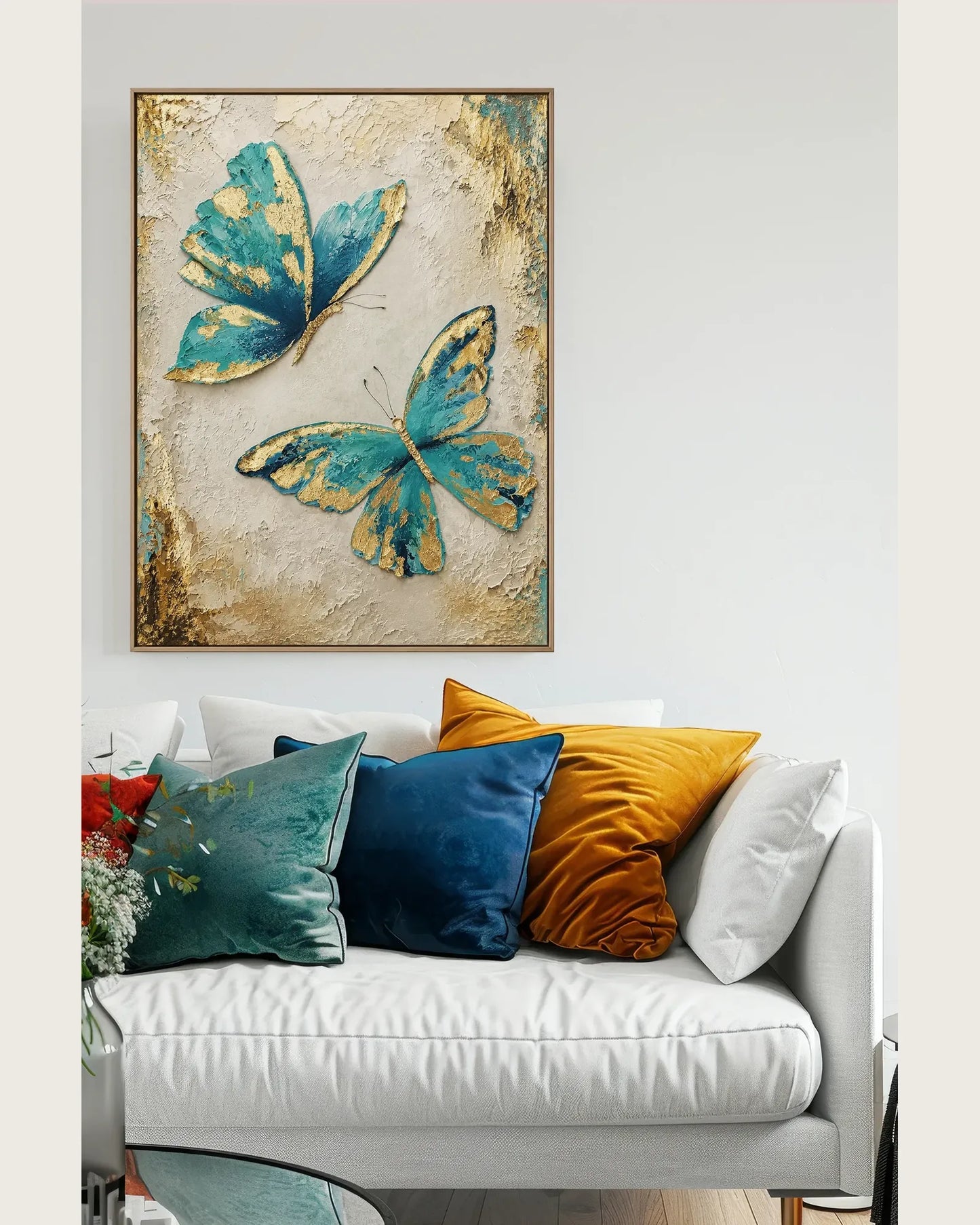 Blue Butterfly Texture Artwork No.138