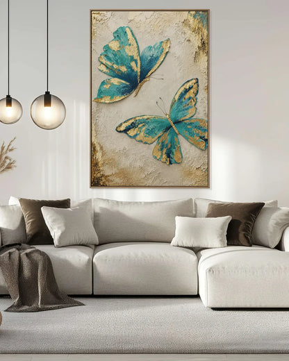 Blue Butterfly Texture Artwork No.138