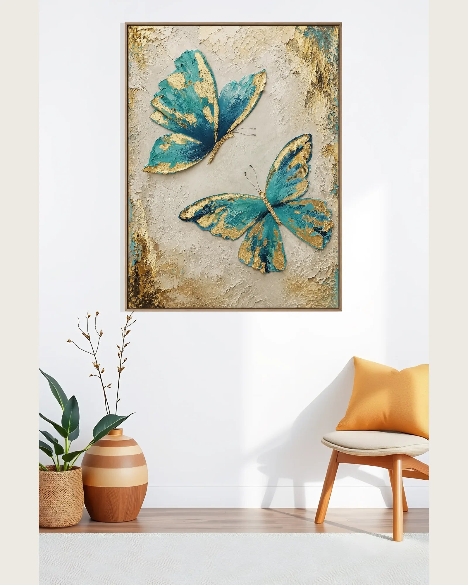 Blue Butterfly Texture Artwork No.138