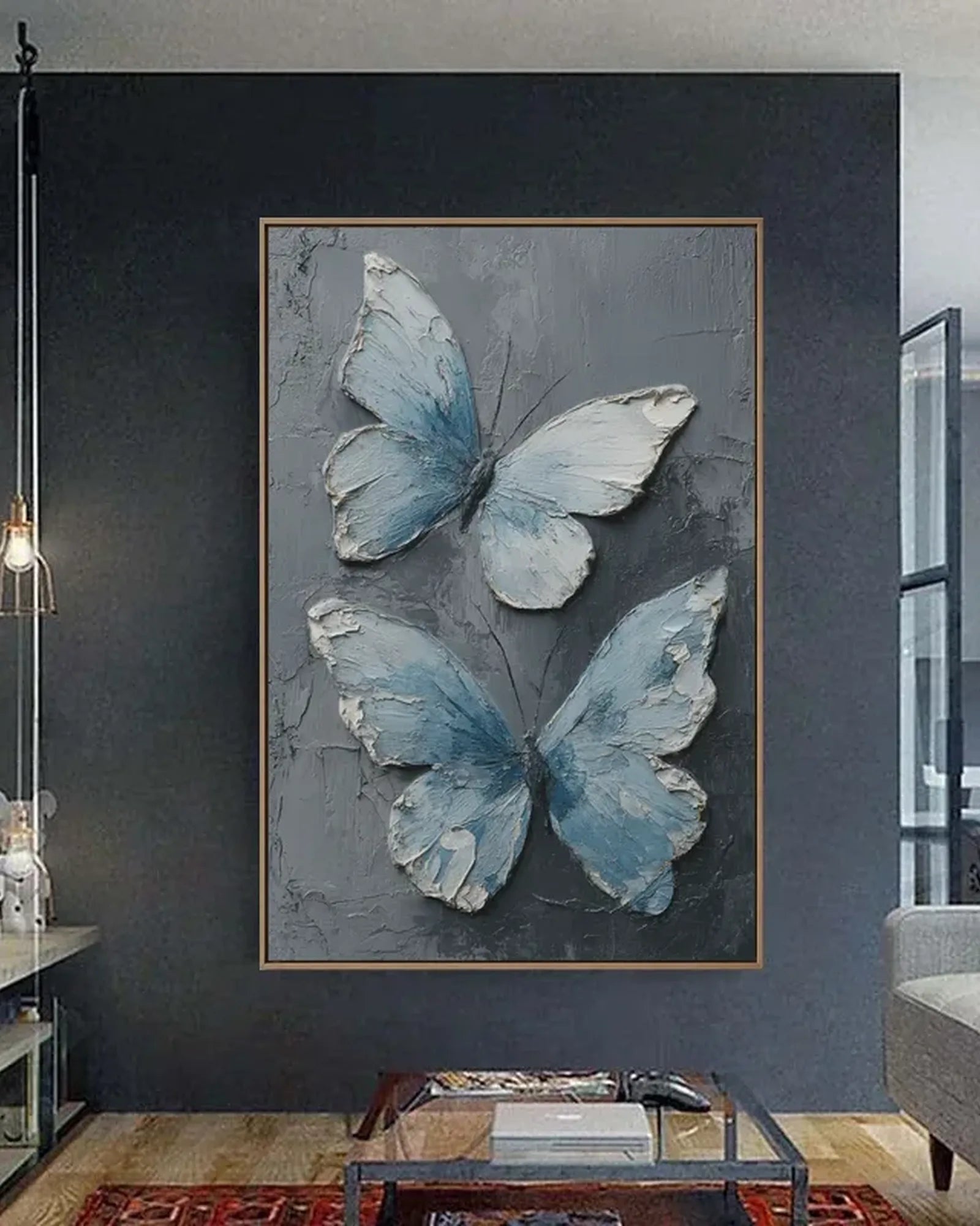 Blue Butterfly Wall Art No.130