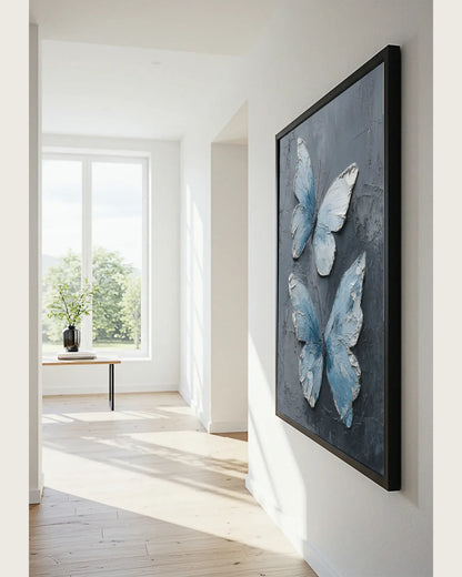 Blue Butterfly Wall Art No.130