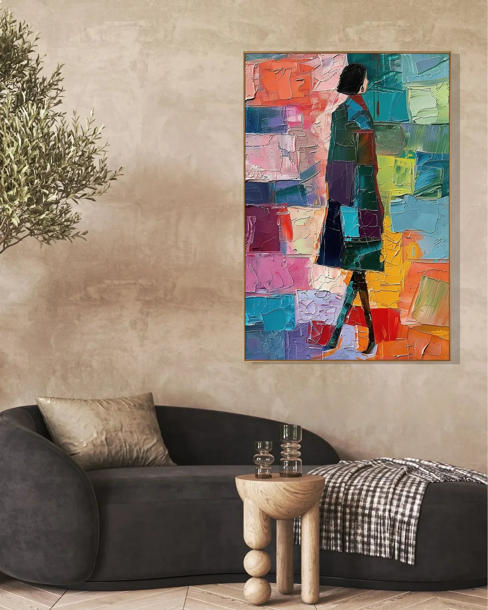 Colorful Art On Canvas for Luxury Interiors No.075