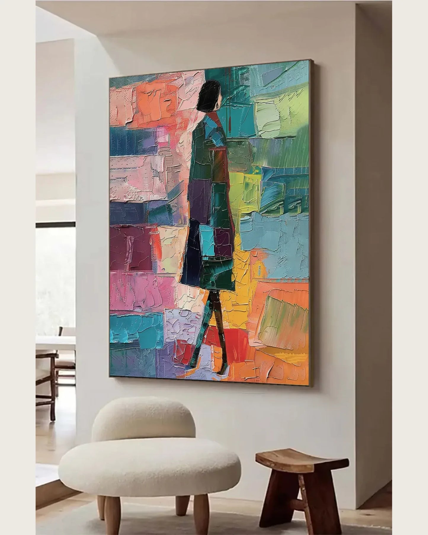 Colorful Art On Canvas for Luxury Interiors No.075