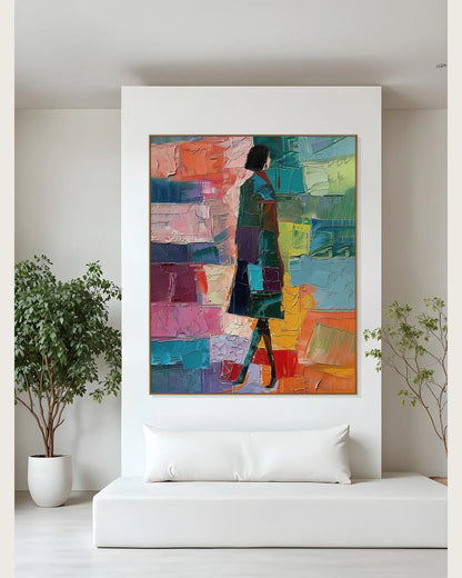 Colorful Art On Canvas for Luxury Interiors No.075