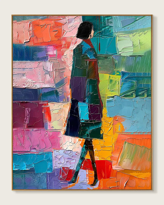 Colorful Art On Canvas for Luxury Interiors No.075