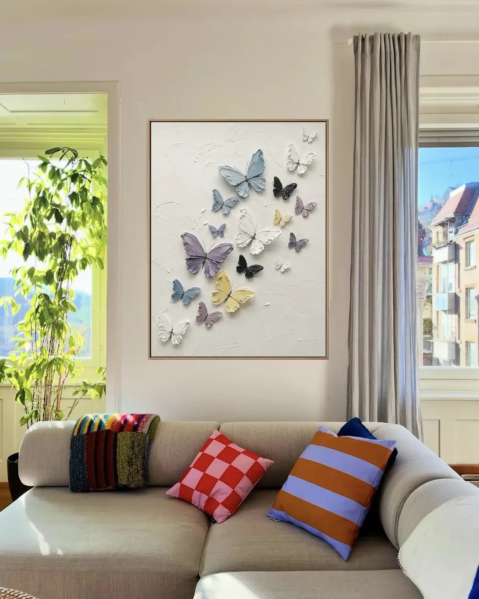 Colorful Butterfly Canvas Art No.081