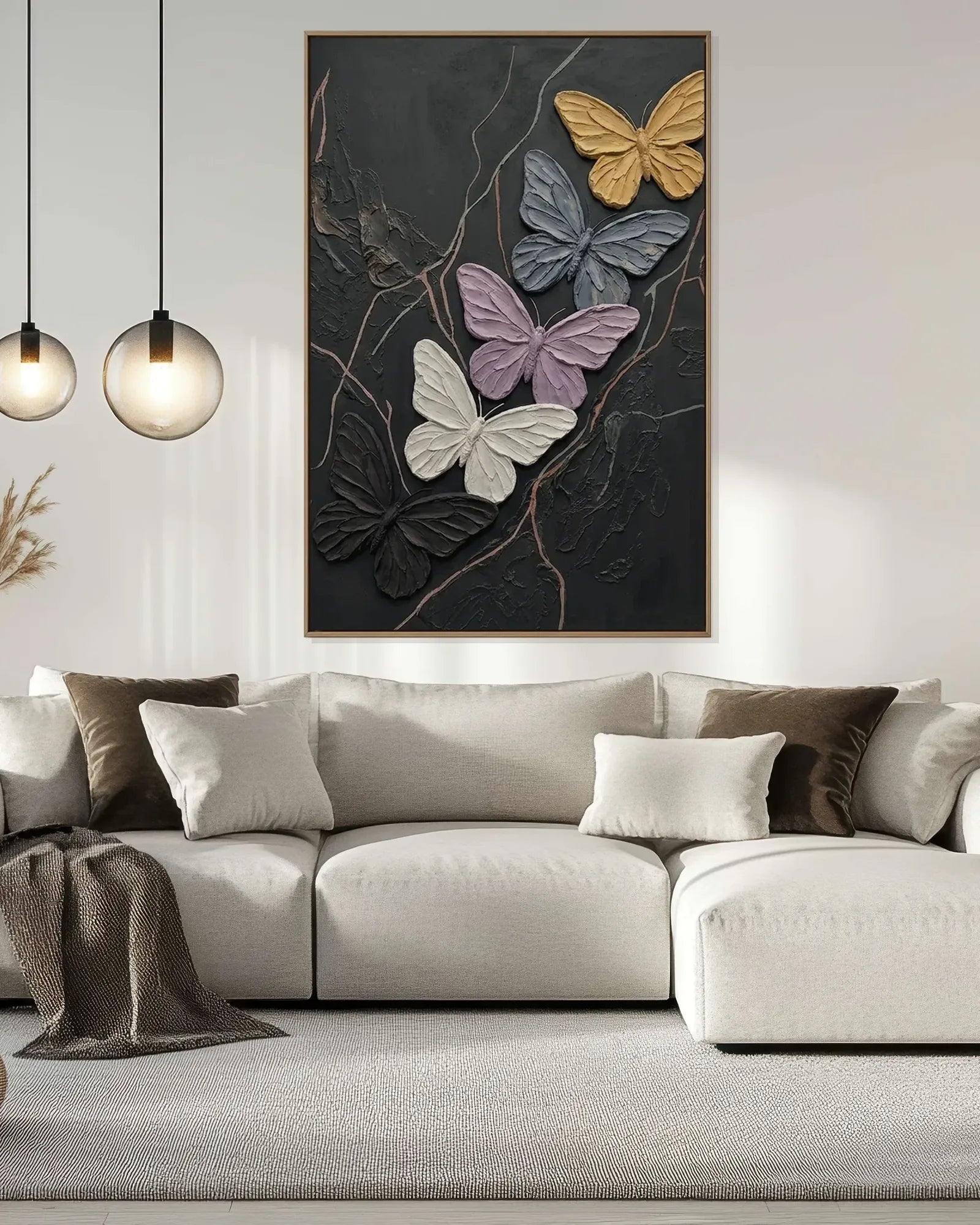 Colorful Butterfly Canvas Painting No.084