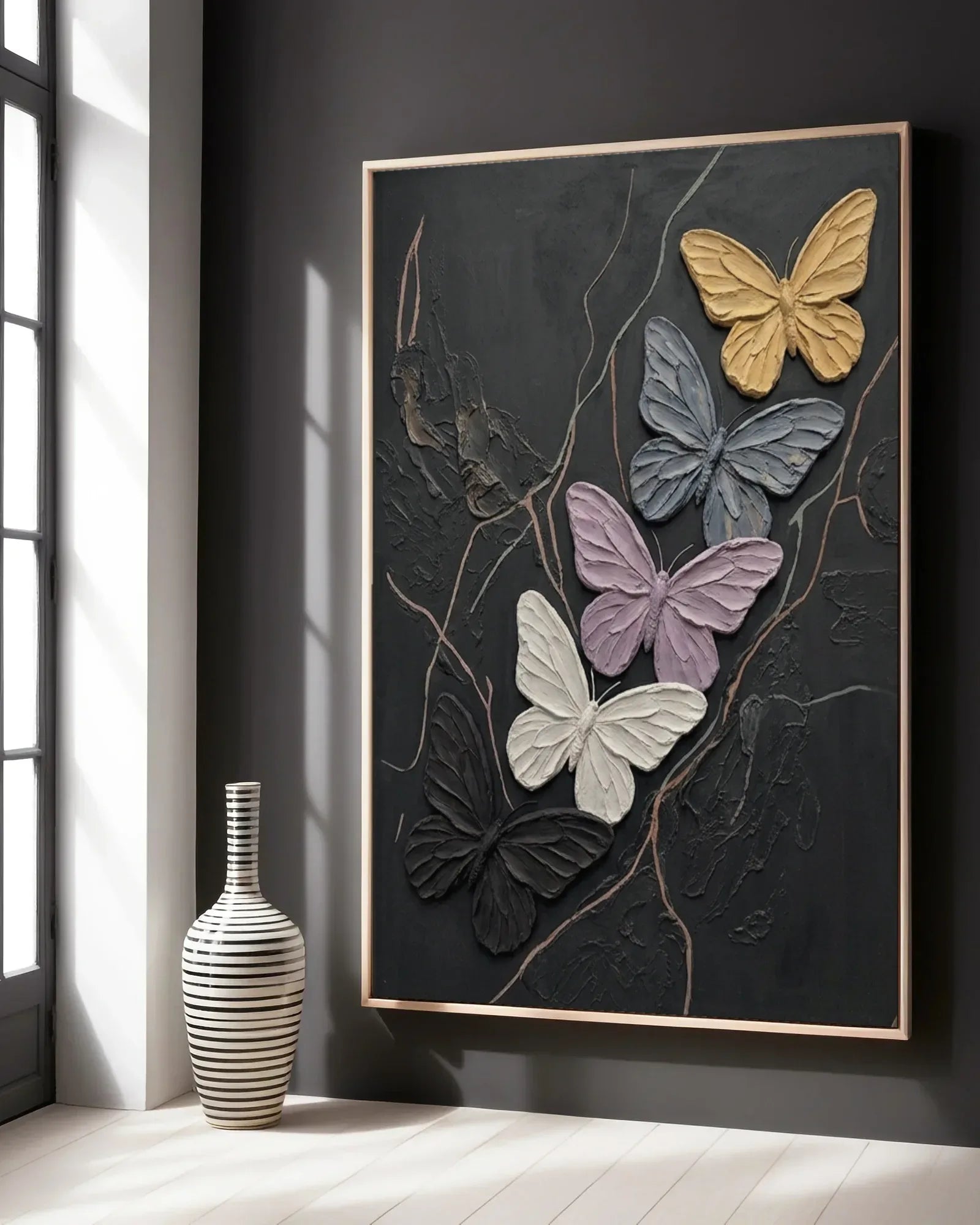 Colorful Butterfly Canvas Painting No.084