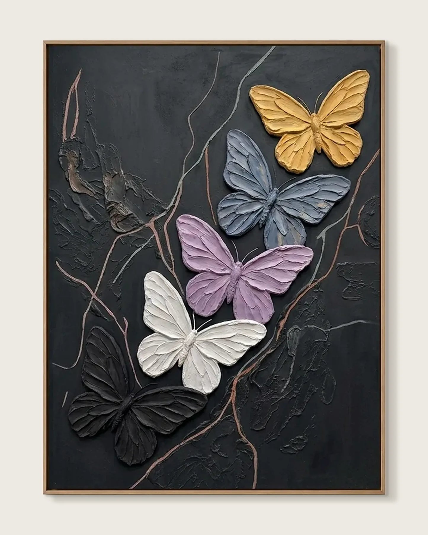 Colorful Butterfly Canvas Painting No.084