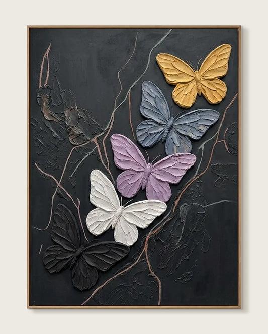 Colorful Butterfly Canvas Painting No.084