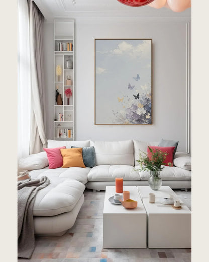 Colorful Butterfly Texture Wall Art No.086