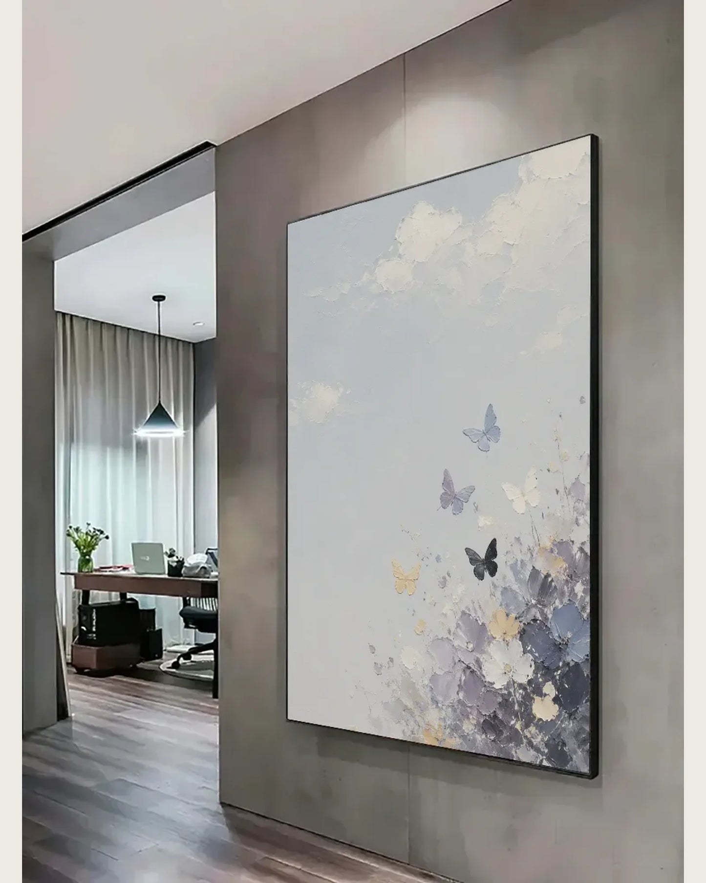 Colorful Butterfly Texture Wall Art No.086